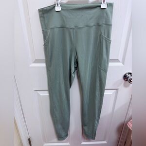 GAP Studio Sky High Leggings in Sage Green, Size L